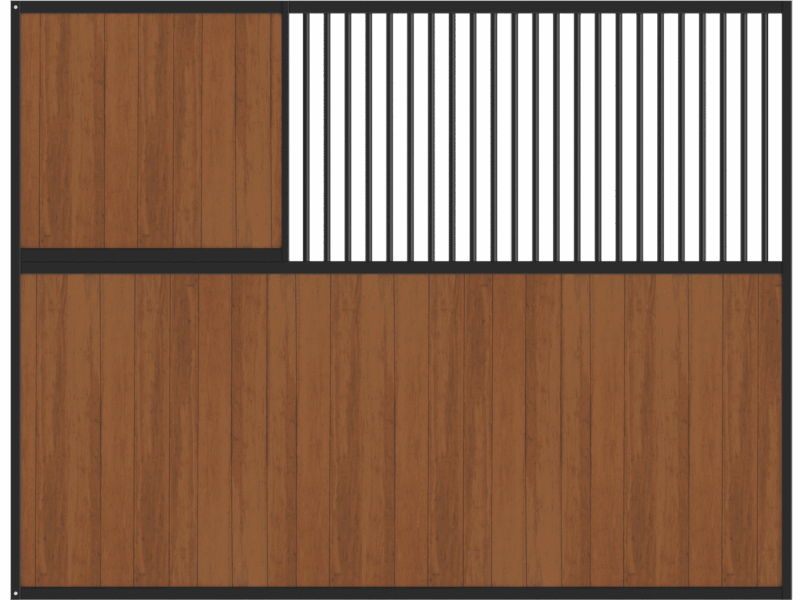 Cloison semi-fermée profilé droit