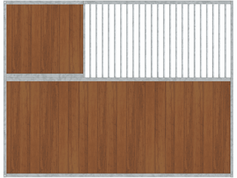 Cloison semi-fermée profilé droit