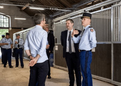 Inauguration nouvelles écuries Garde républicaine