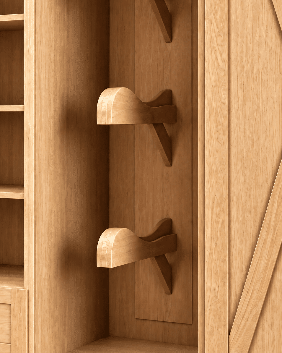 Porte selle en bois